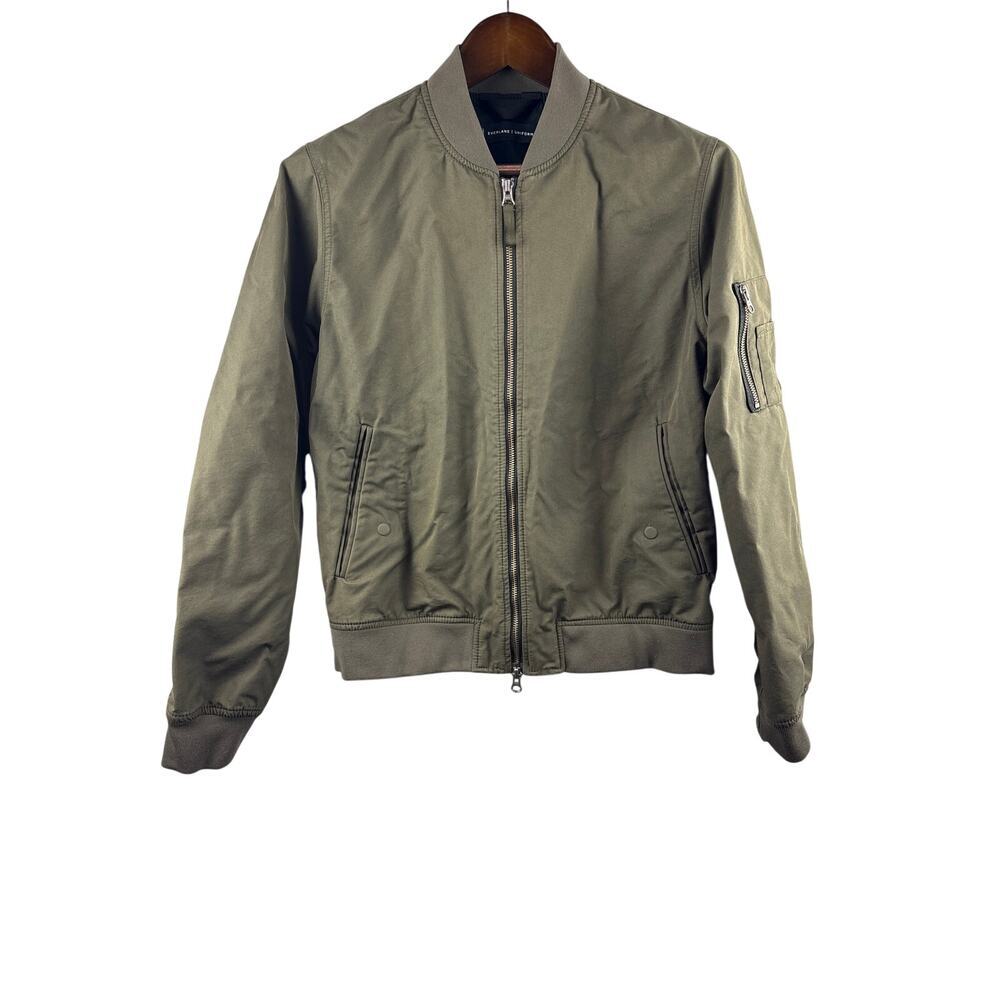 Men’s Everlane Small Army Green Military Style Bomber Jacket